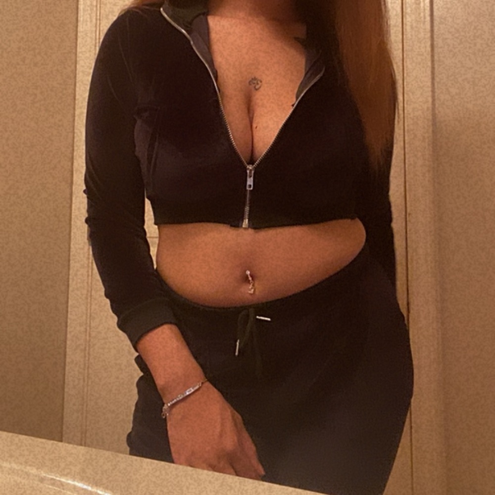2 piece set (black velvet)